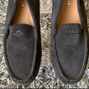 Coach driving Moccasins